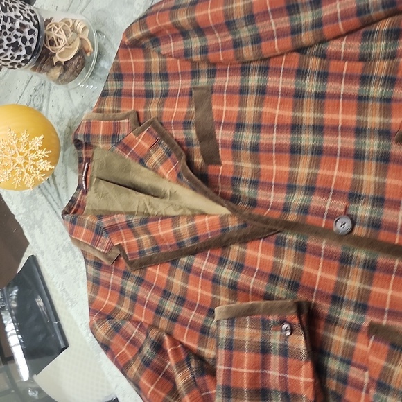 Paul Smith London Plaid Blazer Suit JACKET with Brown Accents Medium - Picture 3 of 15